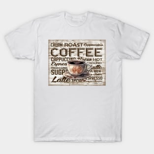 Shiplap Coffee Sign A2 T-Shirt